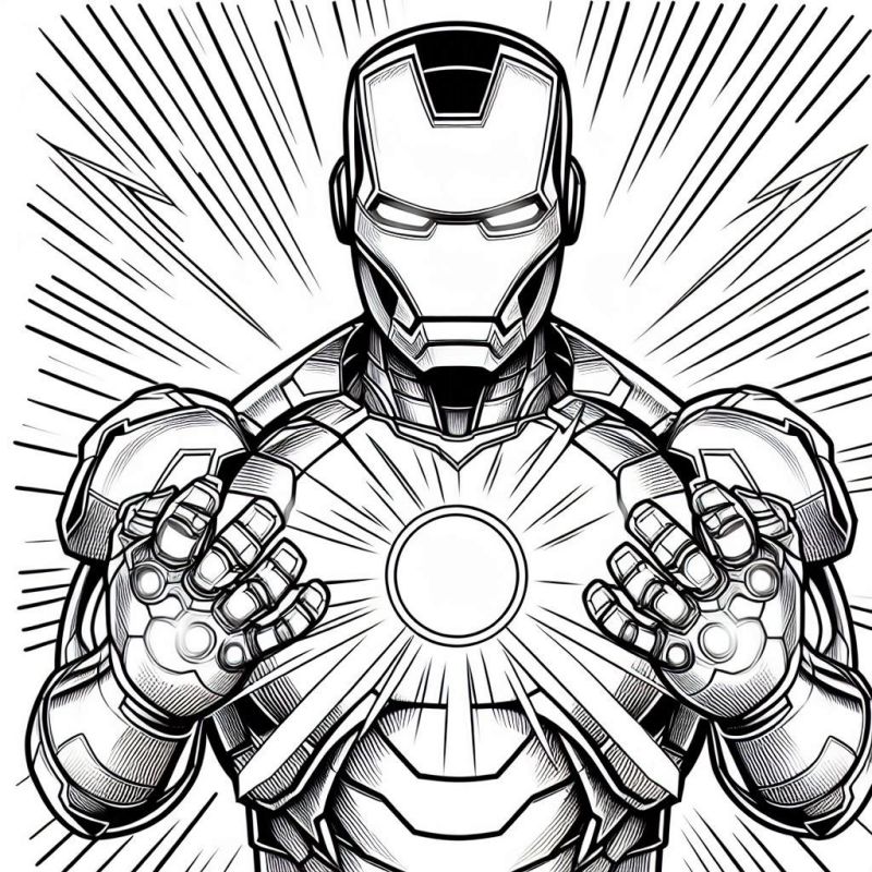 Iron Man Ausmalbilder 335