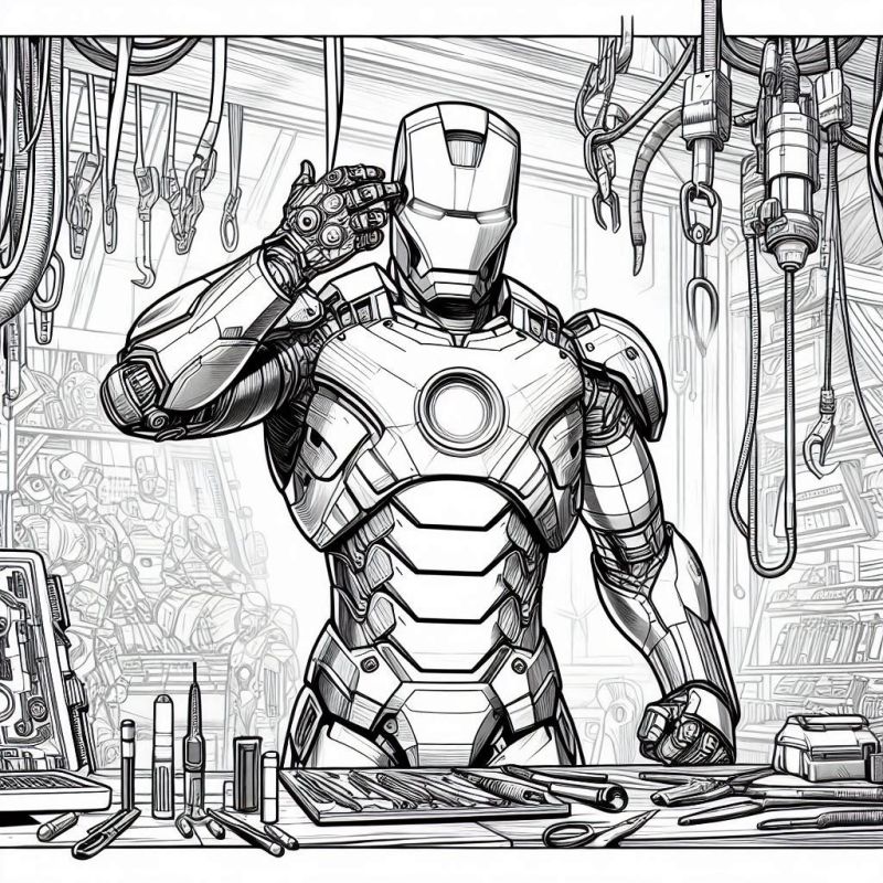 Iron Man Ausmalbilder 929
