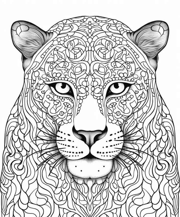 Jaguar Ausmalbilder 279