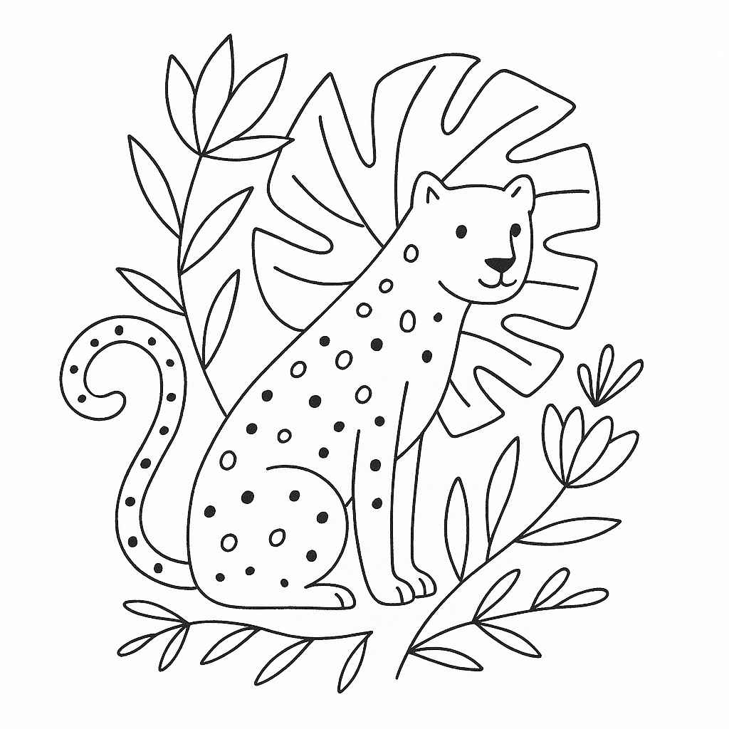 Jaguar Ausmalbilder 359