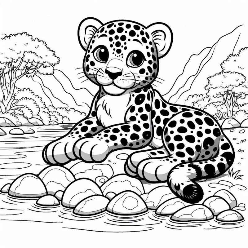 Jaguar Ausmalbilder 474