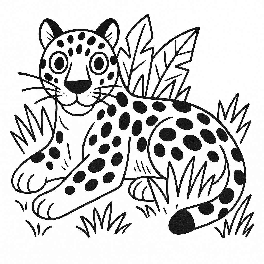 Jaguar Ausmalbilder 619