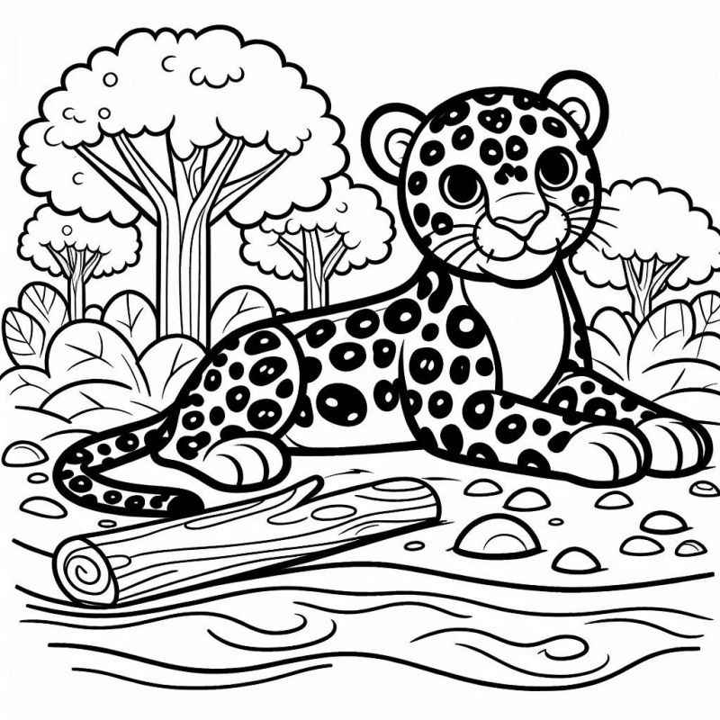 Jaguar Ausmalbilder 668