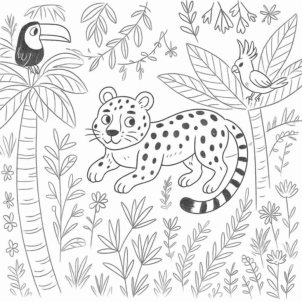 Jaguar Ausmalbilder 712