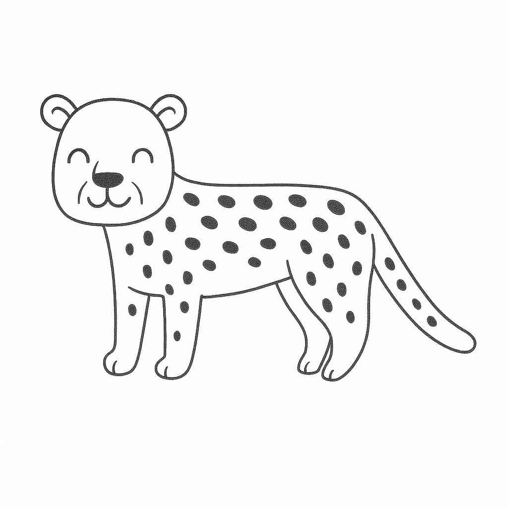 Jaguar Ausmalbilder 800