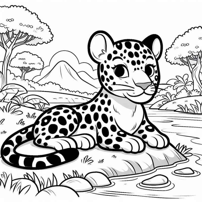 Jaguar Ausmalbilder 968