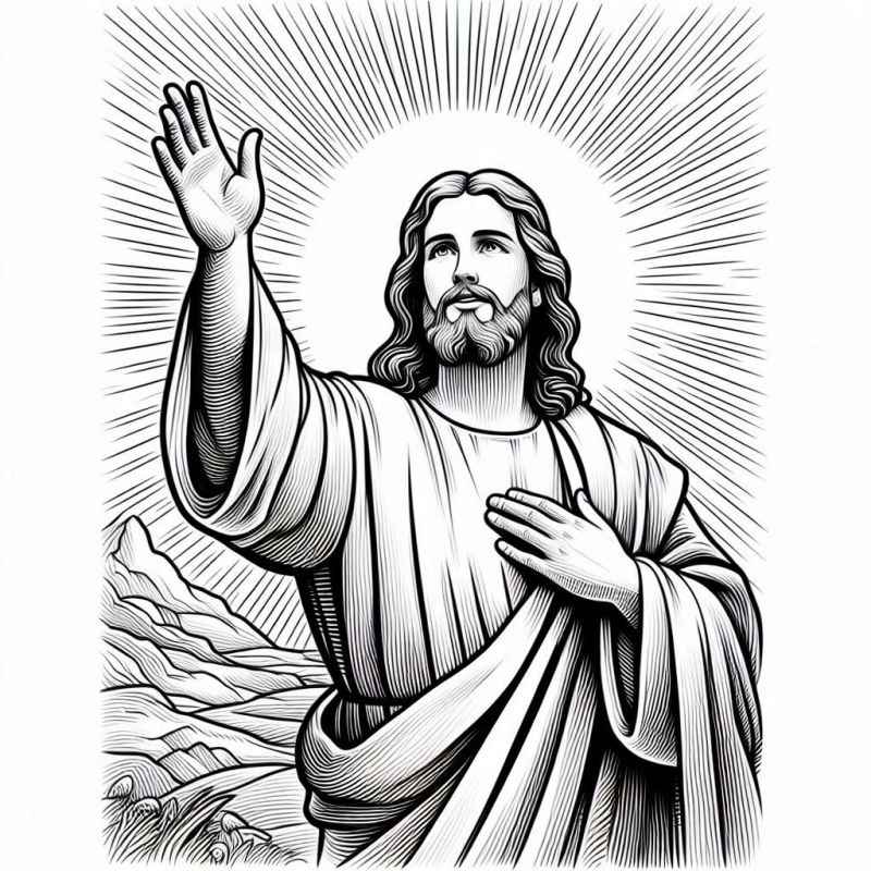 Jesus Ausmalbilder 942