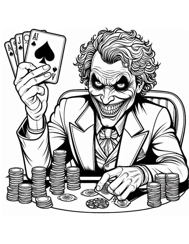 Joker Ausmalbilder 026