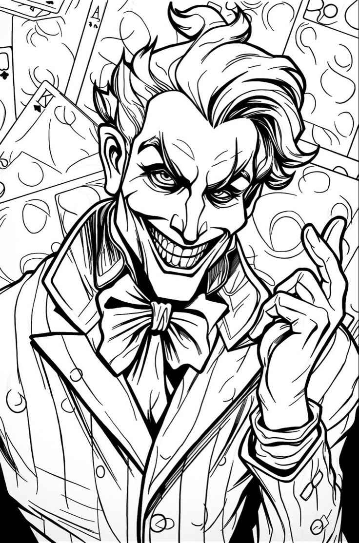 Joker Ausmalbilder 600