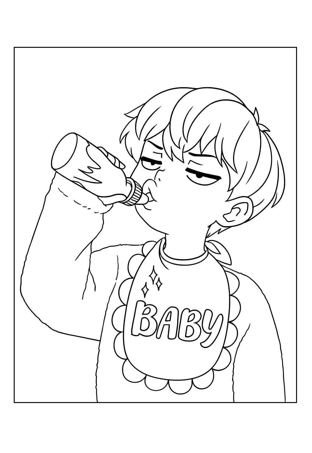 Jungen aus Saja Ausmalbilder 010