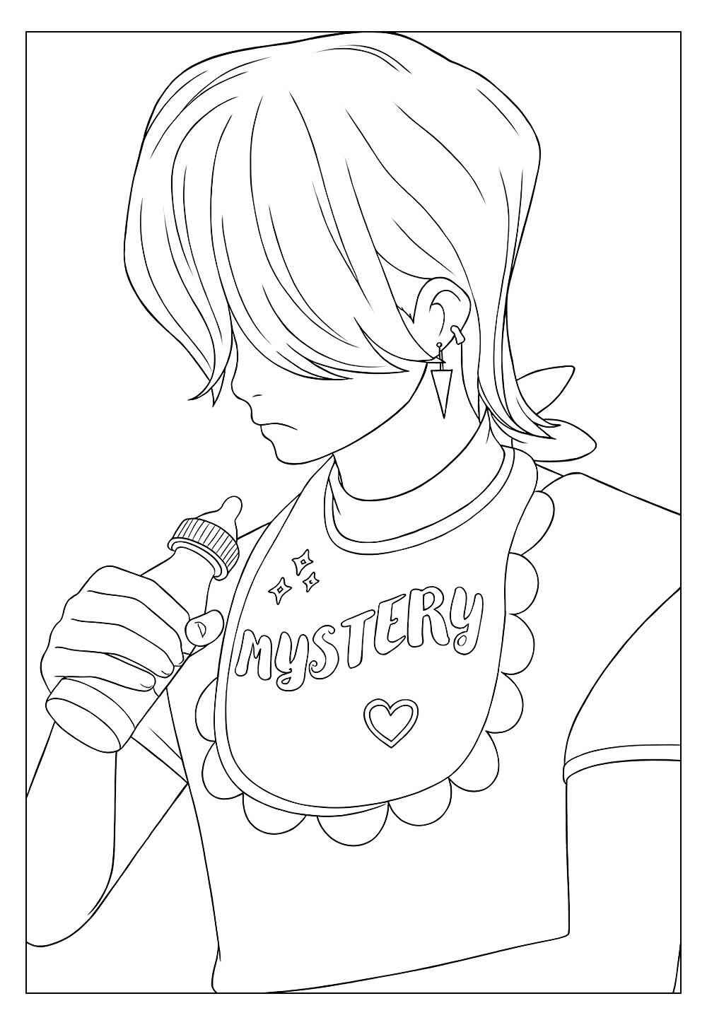 Jungen aus Saja Ausmalbilder 081