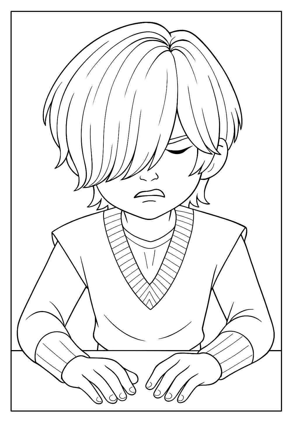 Jungen aus Saja Ausmalbilder 090