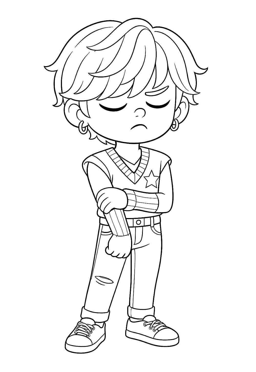 Jungen aus Saja Ausmalbilder 154