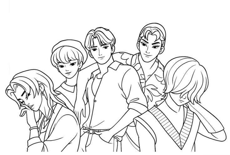 Jungen aus Saja Ausmalbilder 458