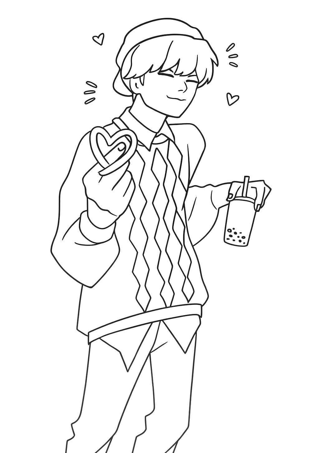 Jungen aus Saja Ausmalbilder 472