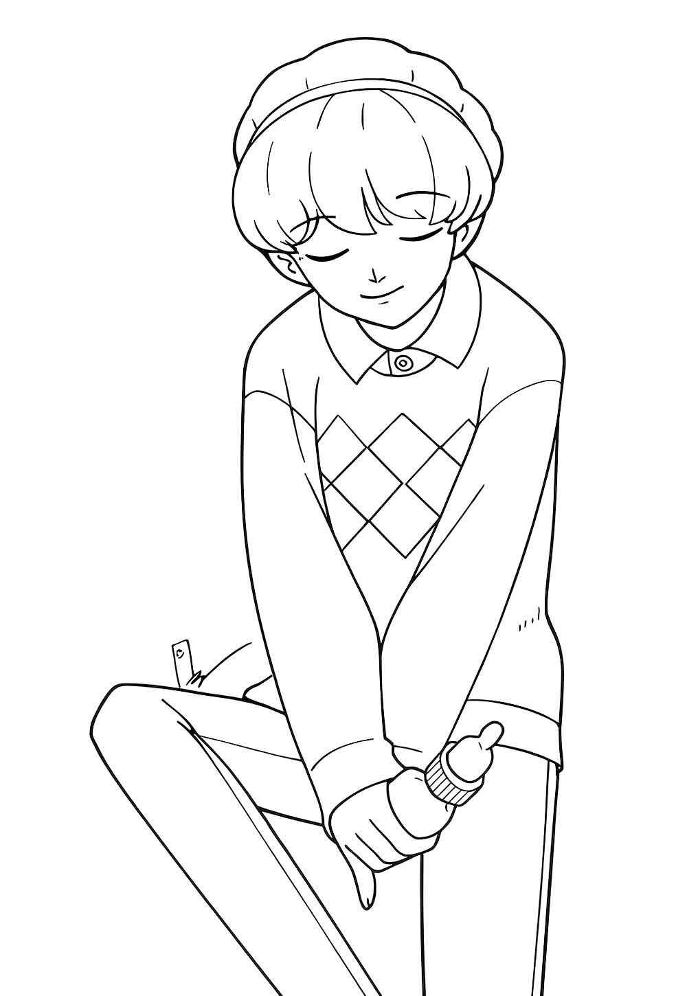 Jungen aus Saja Ausmalbilder 572