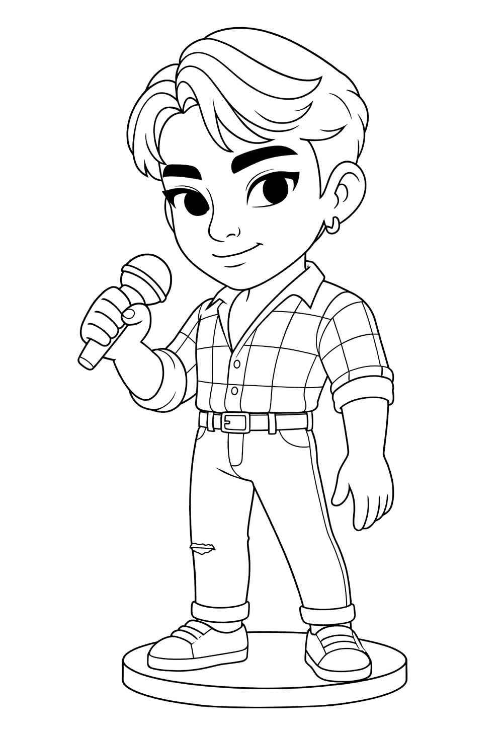 Jungen aus Saja Ausmalbilder 600