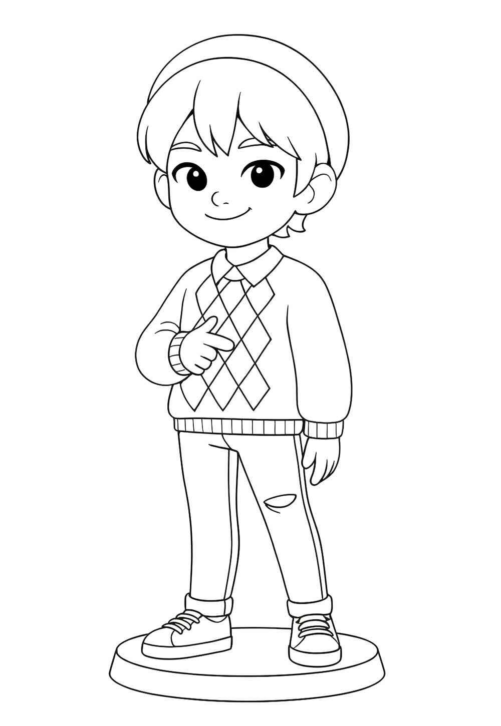 Jungen aus Saja Ausmalbilder 773