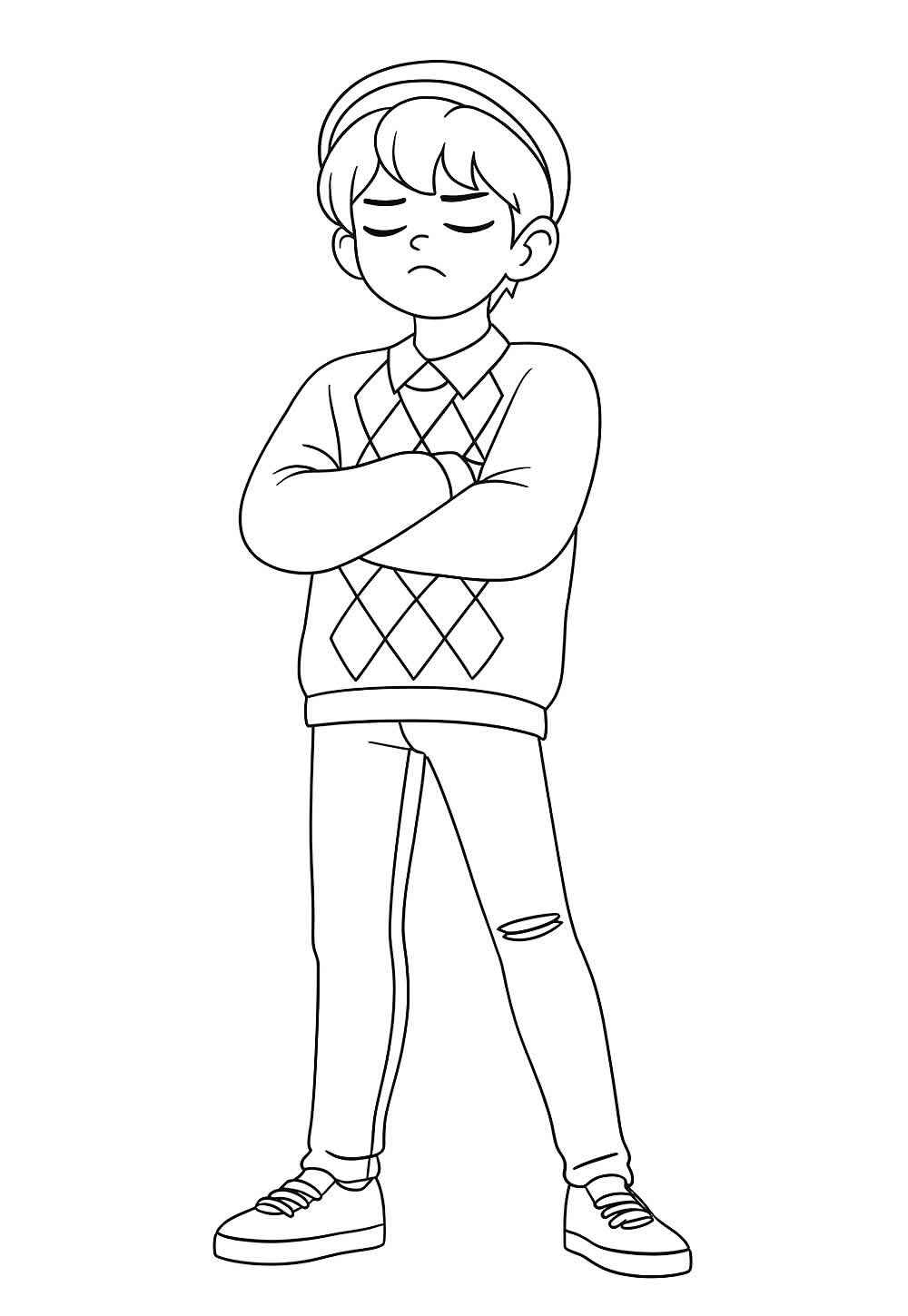 Jungen aus Saja Ausmalbilder 867