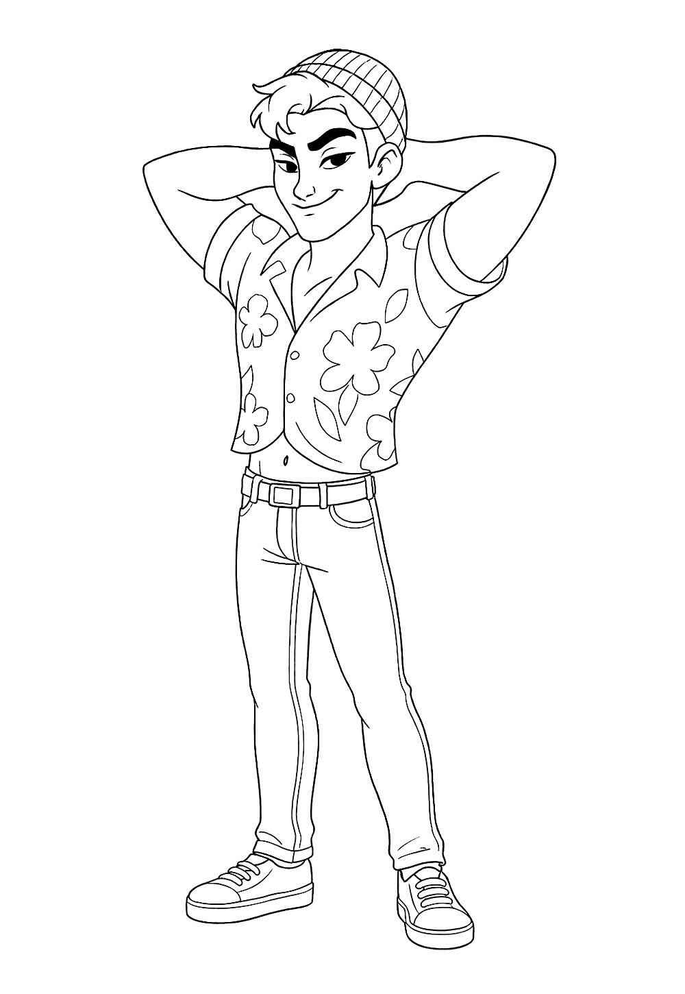 Jungen aus Saja Ausmalbilder 915