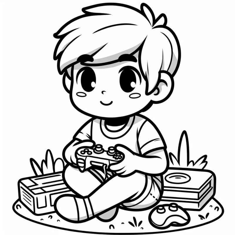 Jungen Ausmalbilder 456