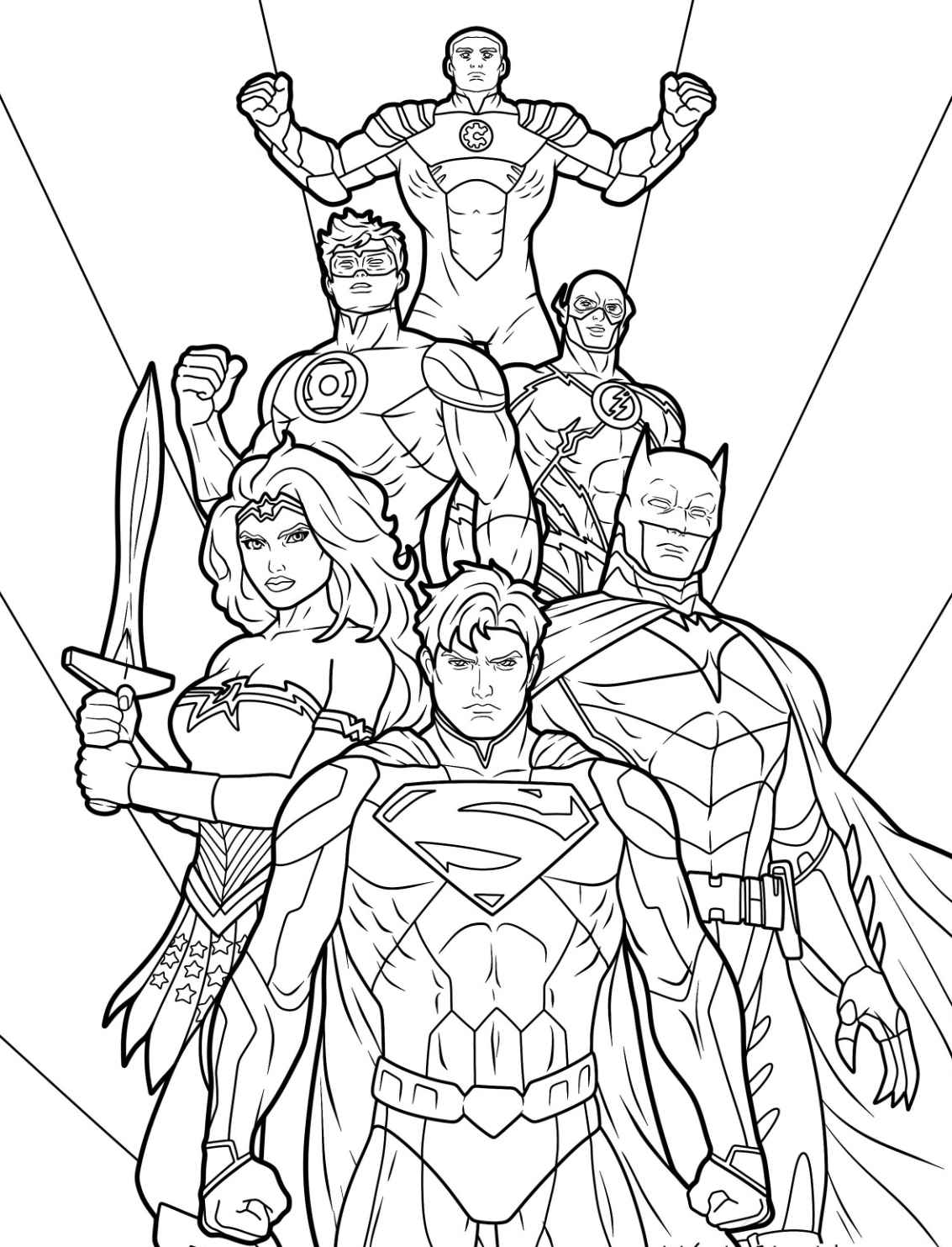 Justice League Ausmalbilder 093