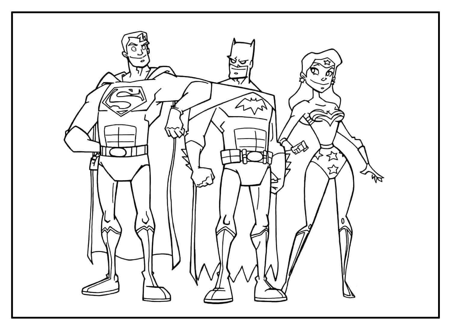 Justice League Ausmalbilder 097