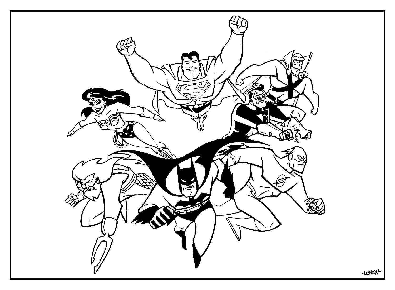 Justice League Ausmalbilder 316