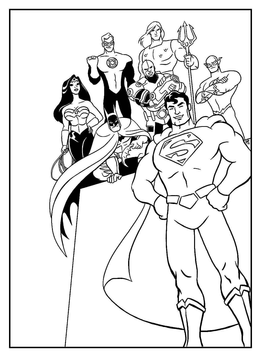 Justice League Ausmalbilder 388