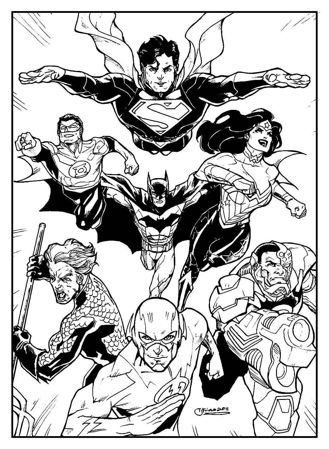 Justice League Ausmalbilder 652