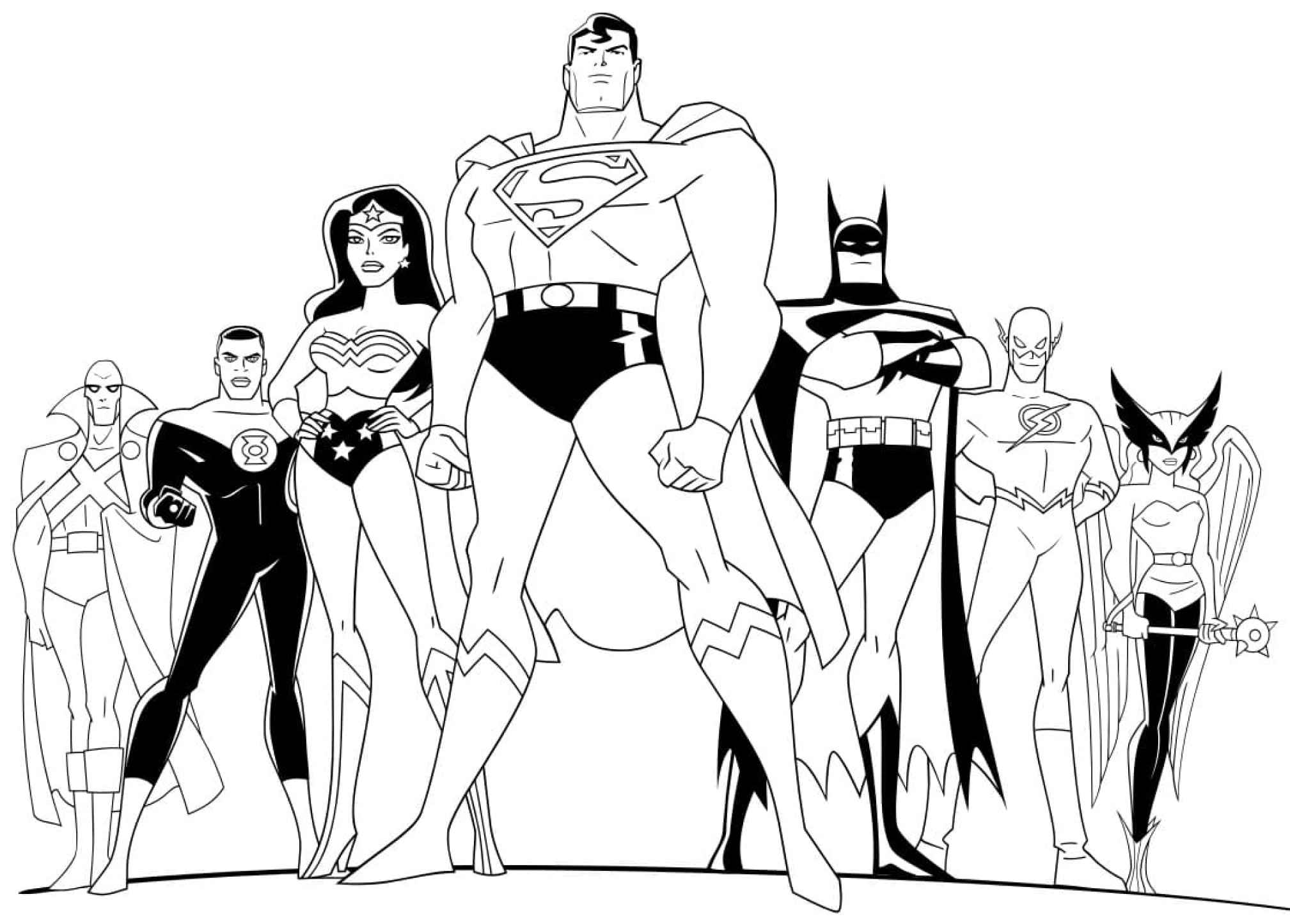 Justice League Ausmalbilder 713