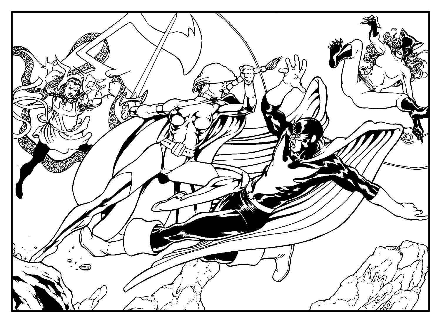 Justice League Ausmalbilder 717