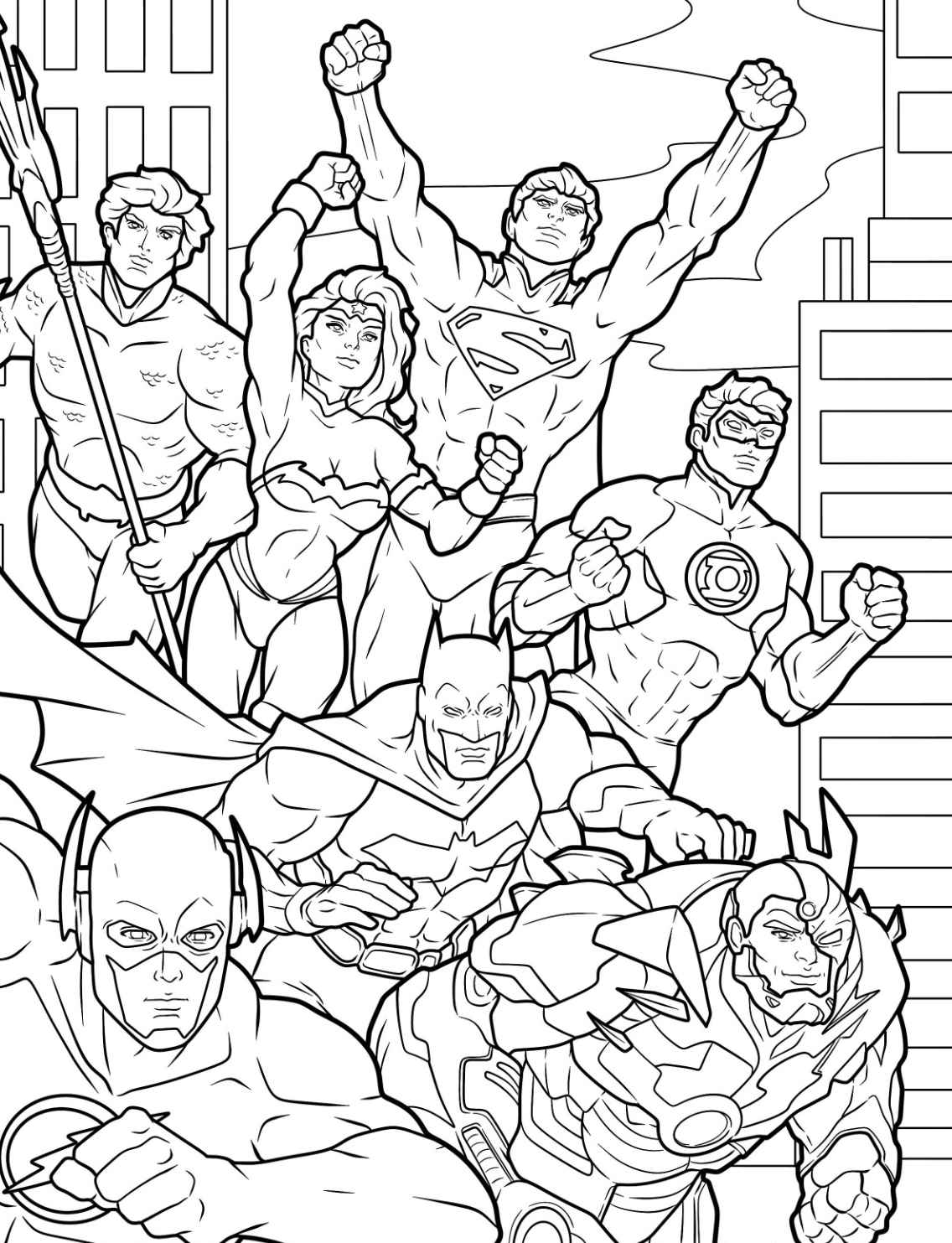 Justice League Ausmalbilder 765