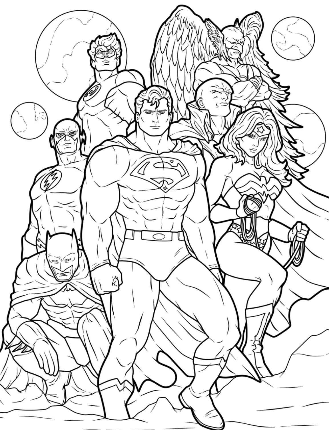 Justice League Ausmalbilder 855