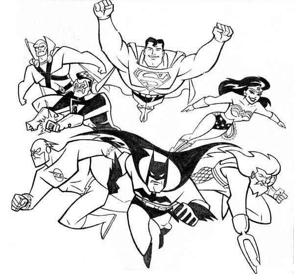Justice League Ausmalbilder 944