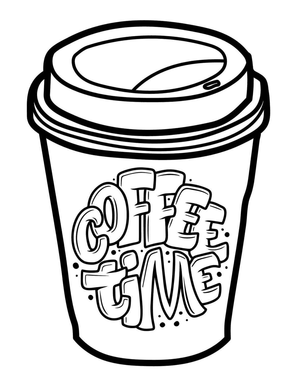 Kaffee Ausmalbilder 141