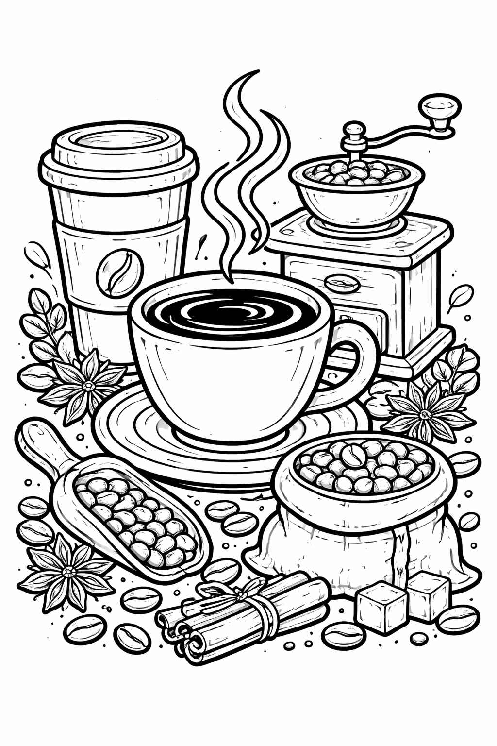 Kaffee Ausmalbilder 149