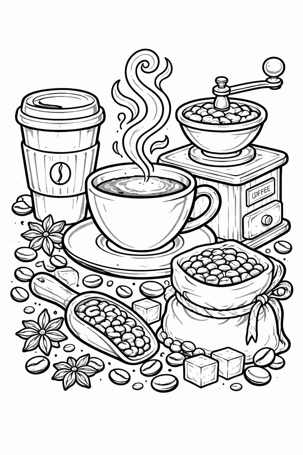 Kaffee Ausmalbilder 171