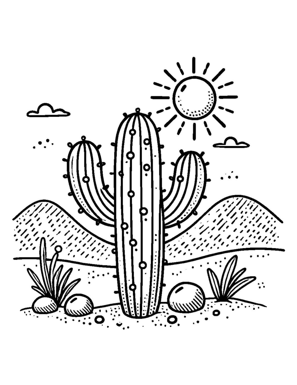Kakteen Ausmalbilder 204