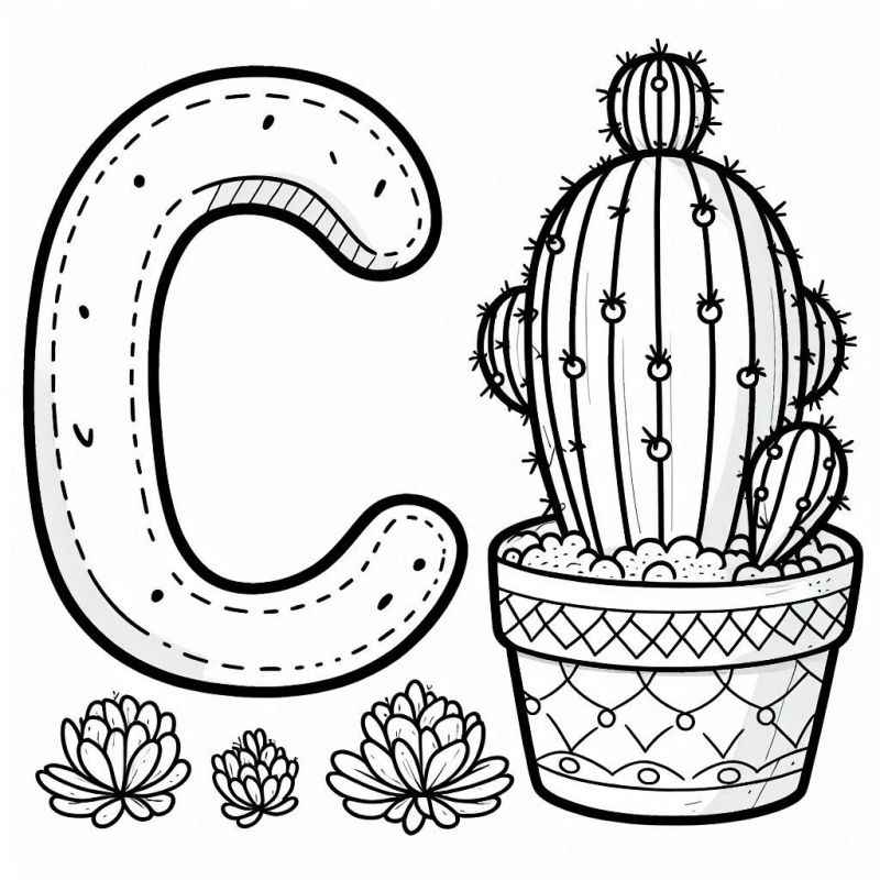 Kakteen Ausmalbilder 287