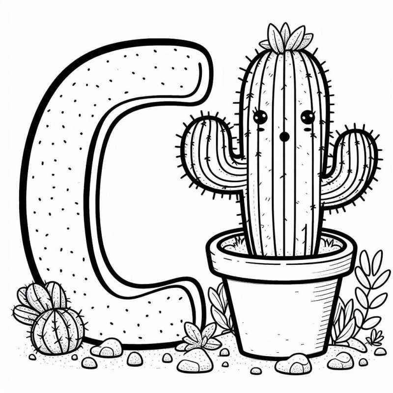 Kakteen Ausmalbilder 370