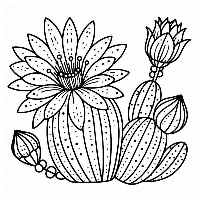 Kakteen Ausmalbilder 389