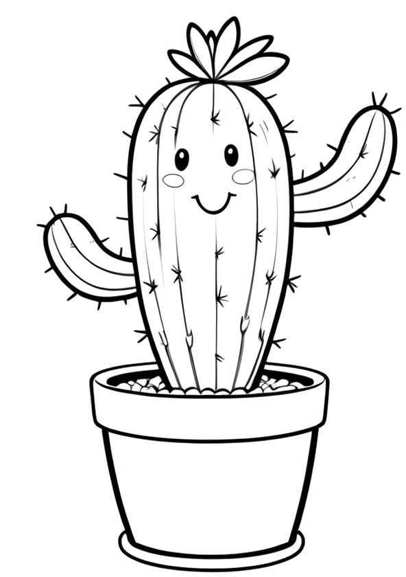 Kakteen Ausmalbilder 799