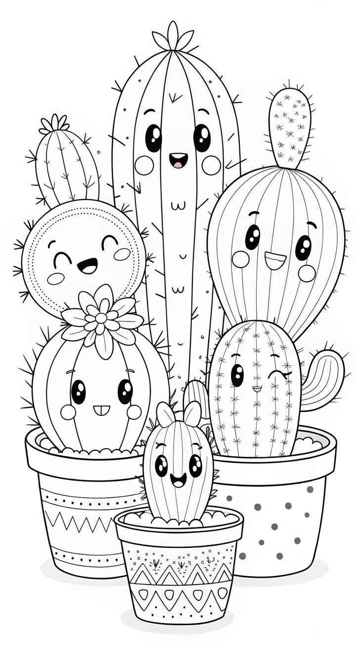 Kakteen Ausmalbilder 956