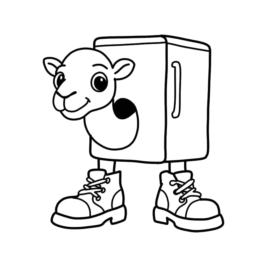 Kamel Kühlschrank Ausmalbilder 352