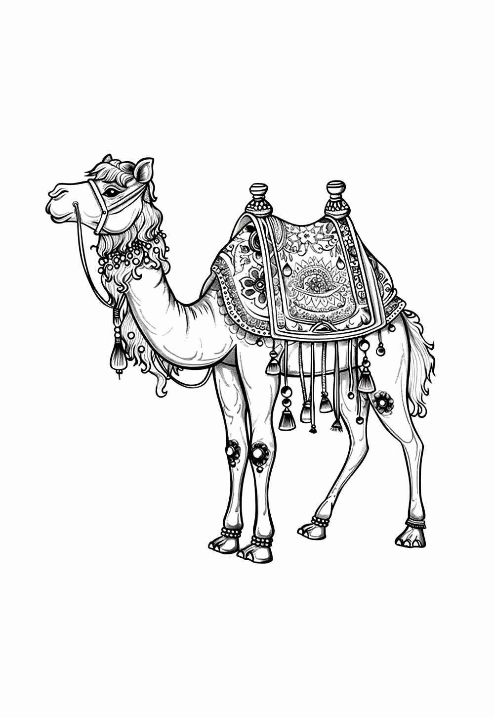 Kamel Ausmalbilder