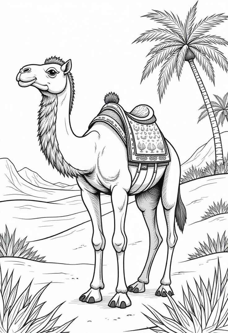 Kamel Ausmalbilder 224