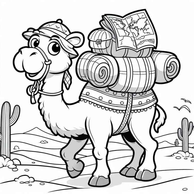 Kamel Ausmalbilder 788