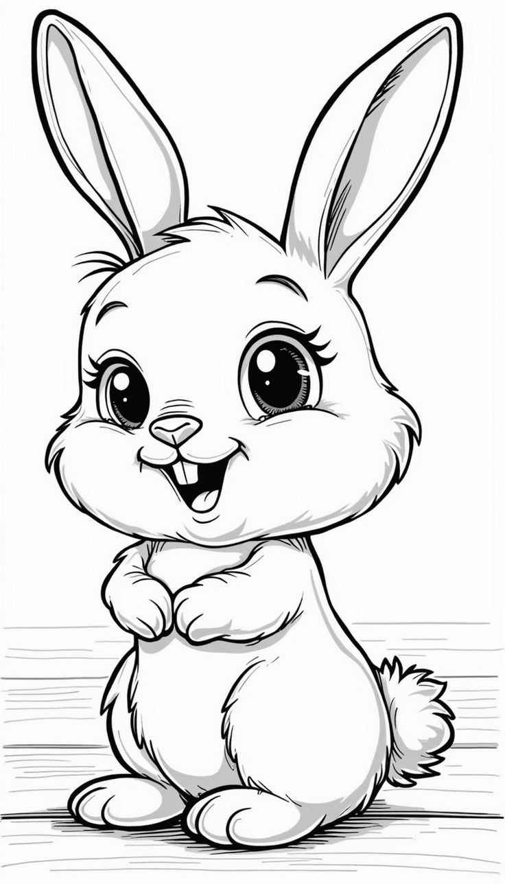 Kaninchen Ausmalbilder 078