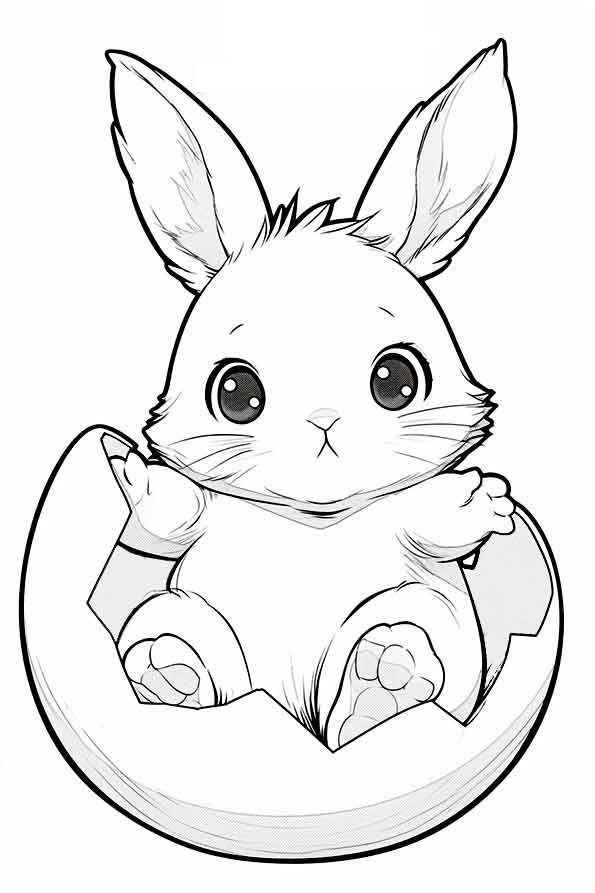 Kaninchen Ausmalbilder 218